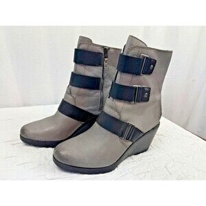 Sorel After Hours Wedge Moto Boot, Leather, Anthropologie, Women's 9